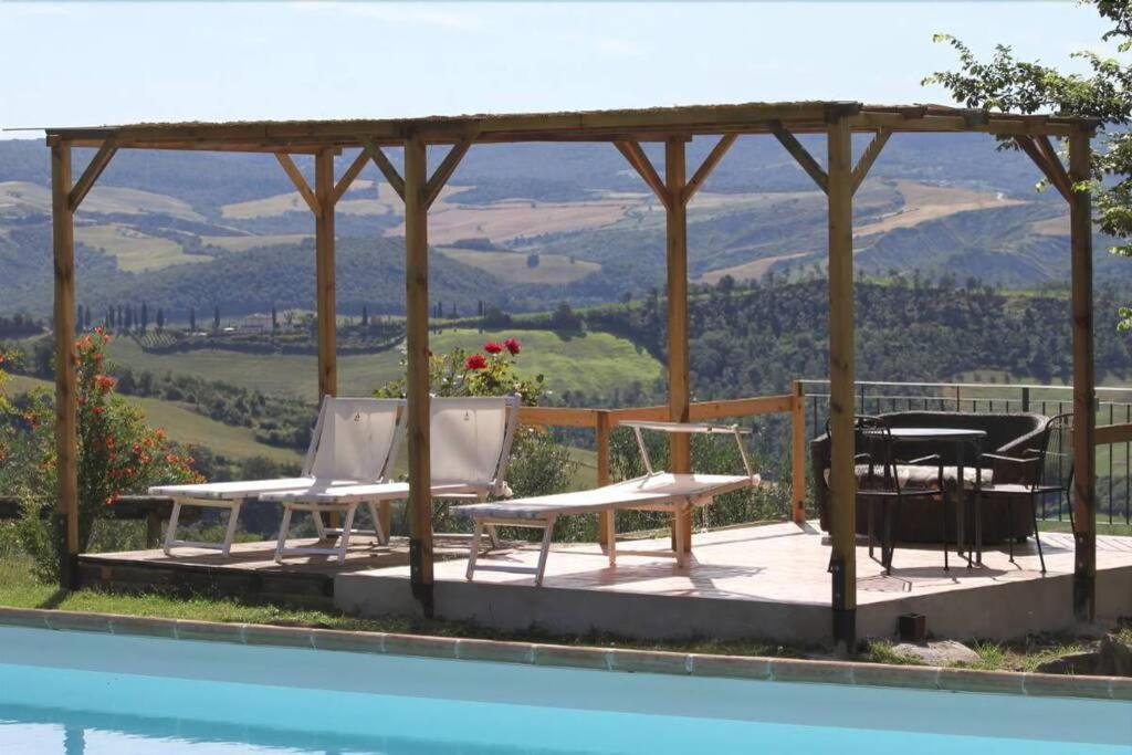 Casale Meraviglioso Val D'Orcia Con Piscina راديكوفاني المظهر الخارجي الصورة